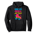 Roller Rink Crew Skate Disco Vibes Rink Hoodie - Aesthetic Graphic Unisex - T-Shirt, Sweatshirt, Hoodie
