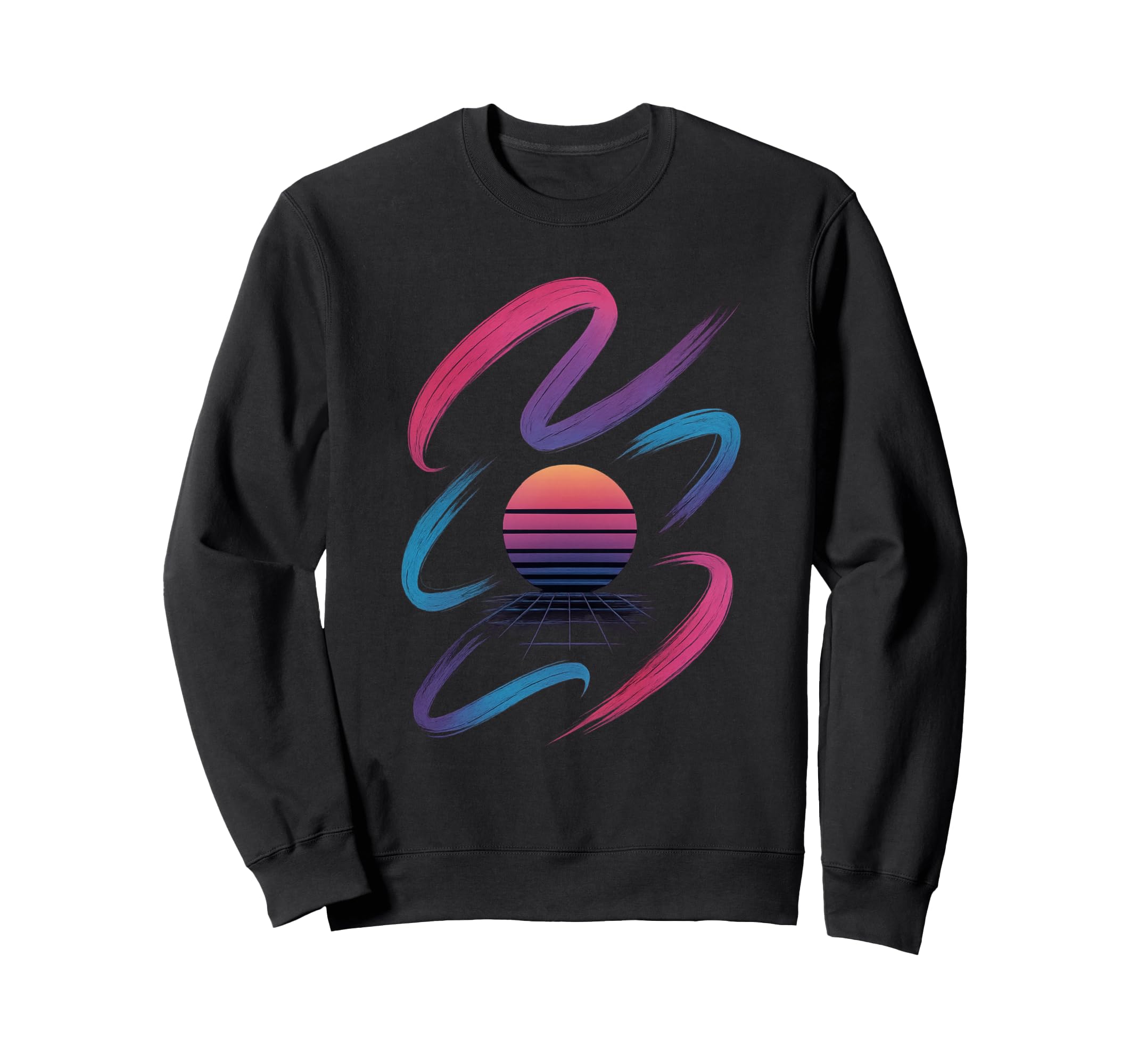 80S Synthwave Sweatshirt - Fun Novelty Design Men Women - T-Shirt, Sweatshirt, Hoodie