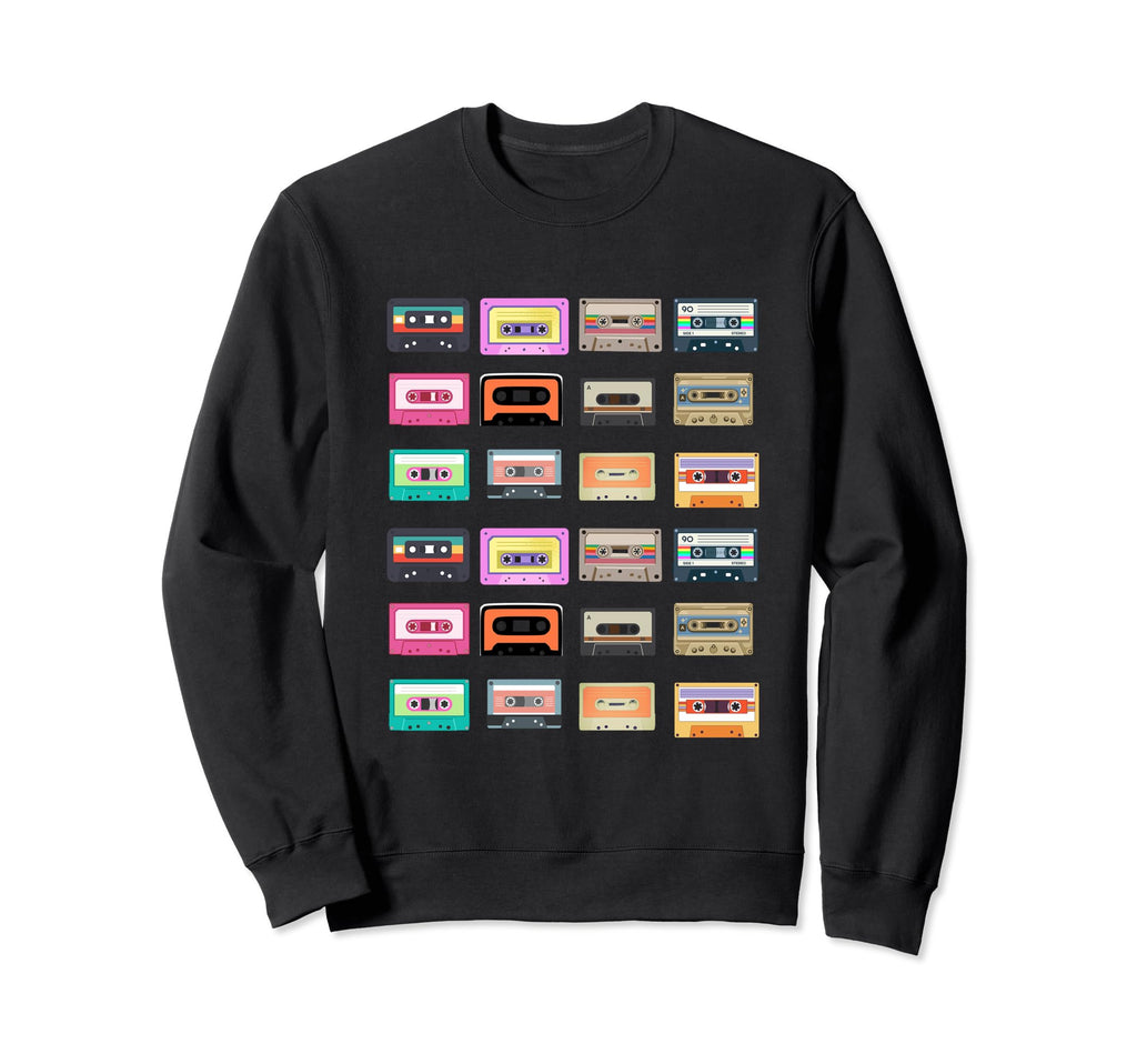 Cassette Tapes 80S 90S Music Sweatshirt - Unique Graphic for Adults - T-Shirt, Sweatshirt, Hoodie