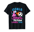 Gender Reveal Goals Or Bows Memaw T-Shirt - Custom Art Print Men Women - T-Shirt, Sweatshirt, Hoodie