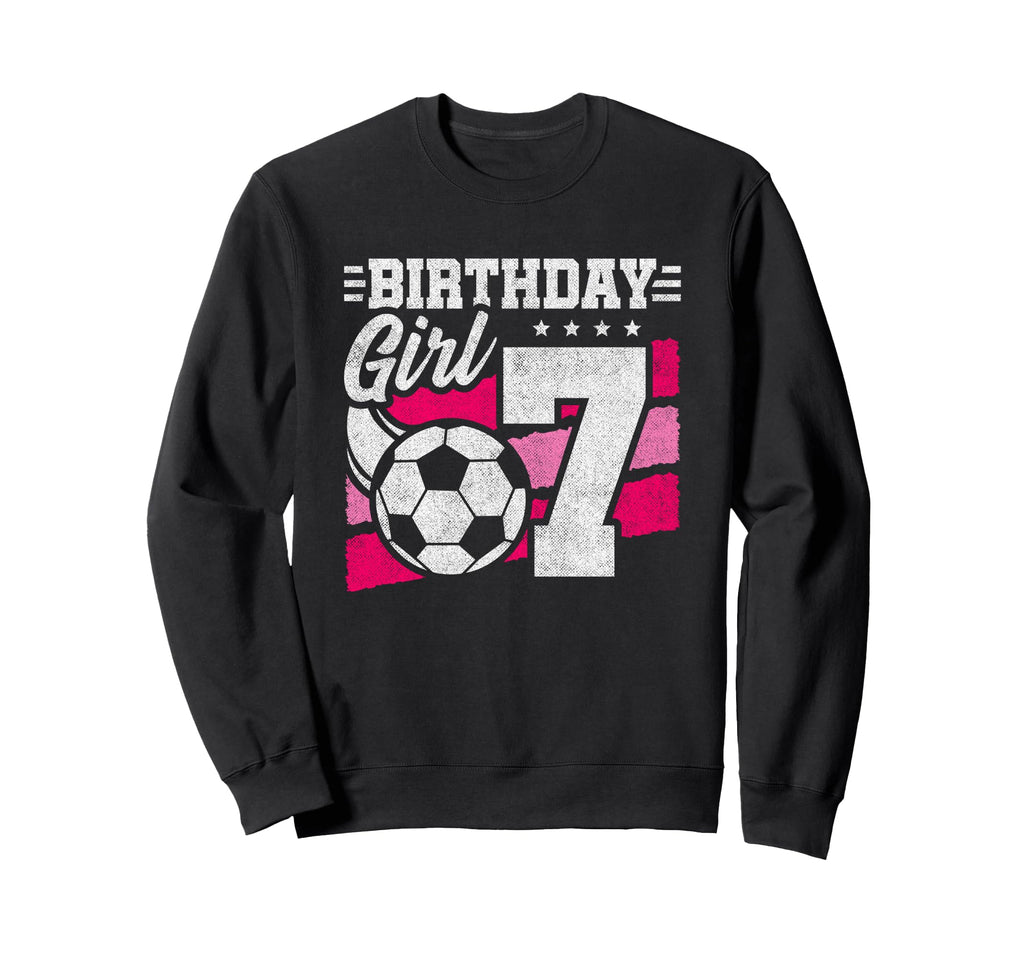 7 Year Old Soccer Birthday 7Th Birthday Sweatshirt - Unique Graphic Unisex - T-Shirt, Sweatshirt, Hoodie