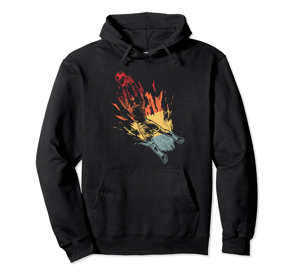 Jumping Soccer Goalie Football Soccer Hoodie - Streetwear Style for Adults - T-Shirt, Sweatshirt, Hoodie