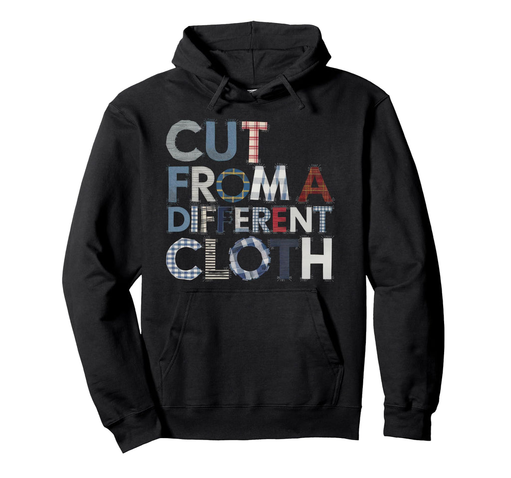 Cut From Different Cloth Urban Hip Hop Hoodie - Minimalist Print for Adults - T-Shirt, Sweatshirt, Hoodie