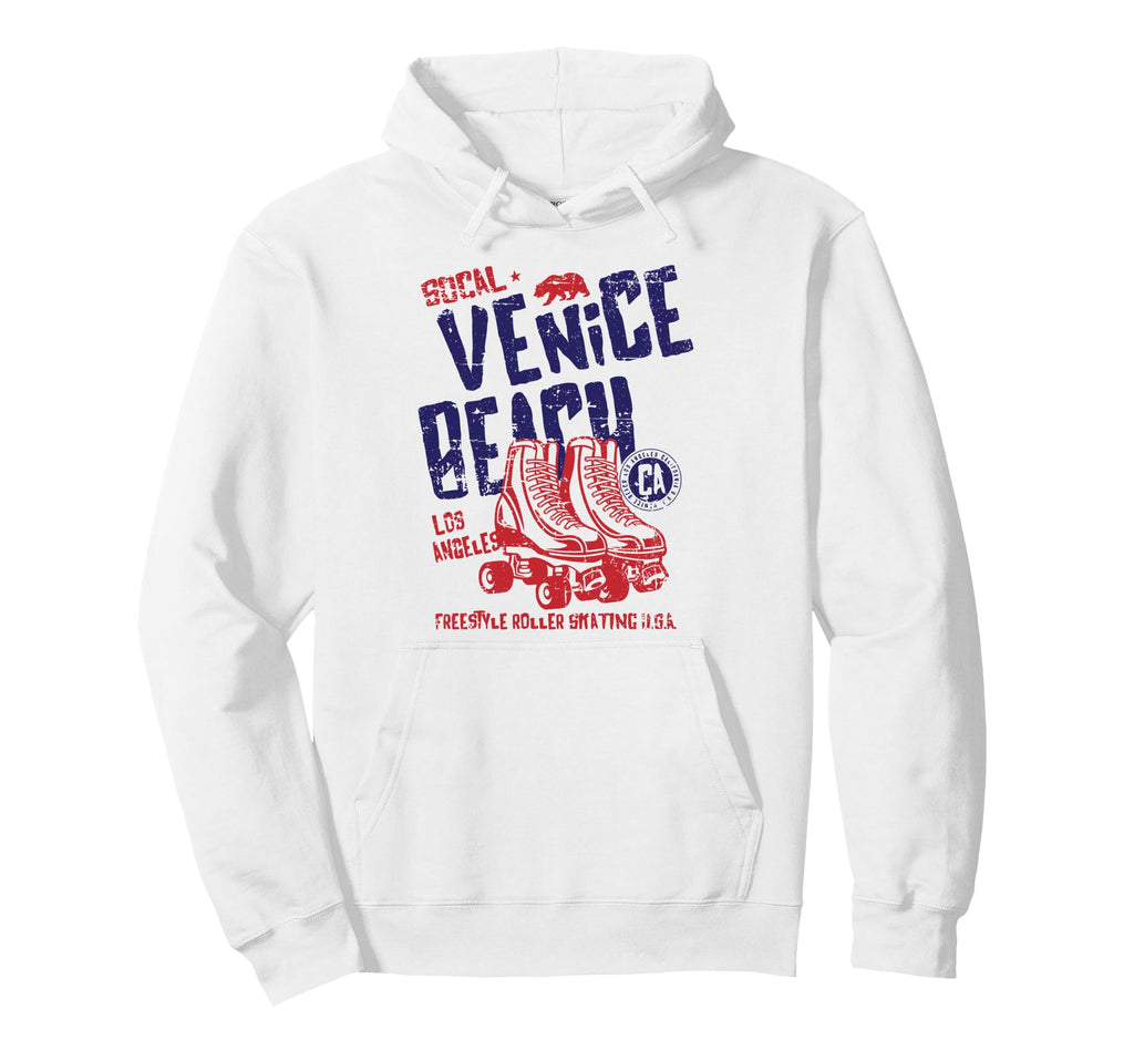 Venice Beach California Roller Skate Hoodie - Minimalist Print Men Women - T-Shirt, Sweatshirt, Hoodie