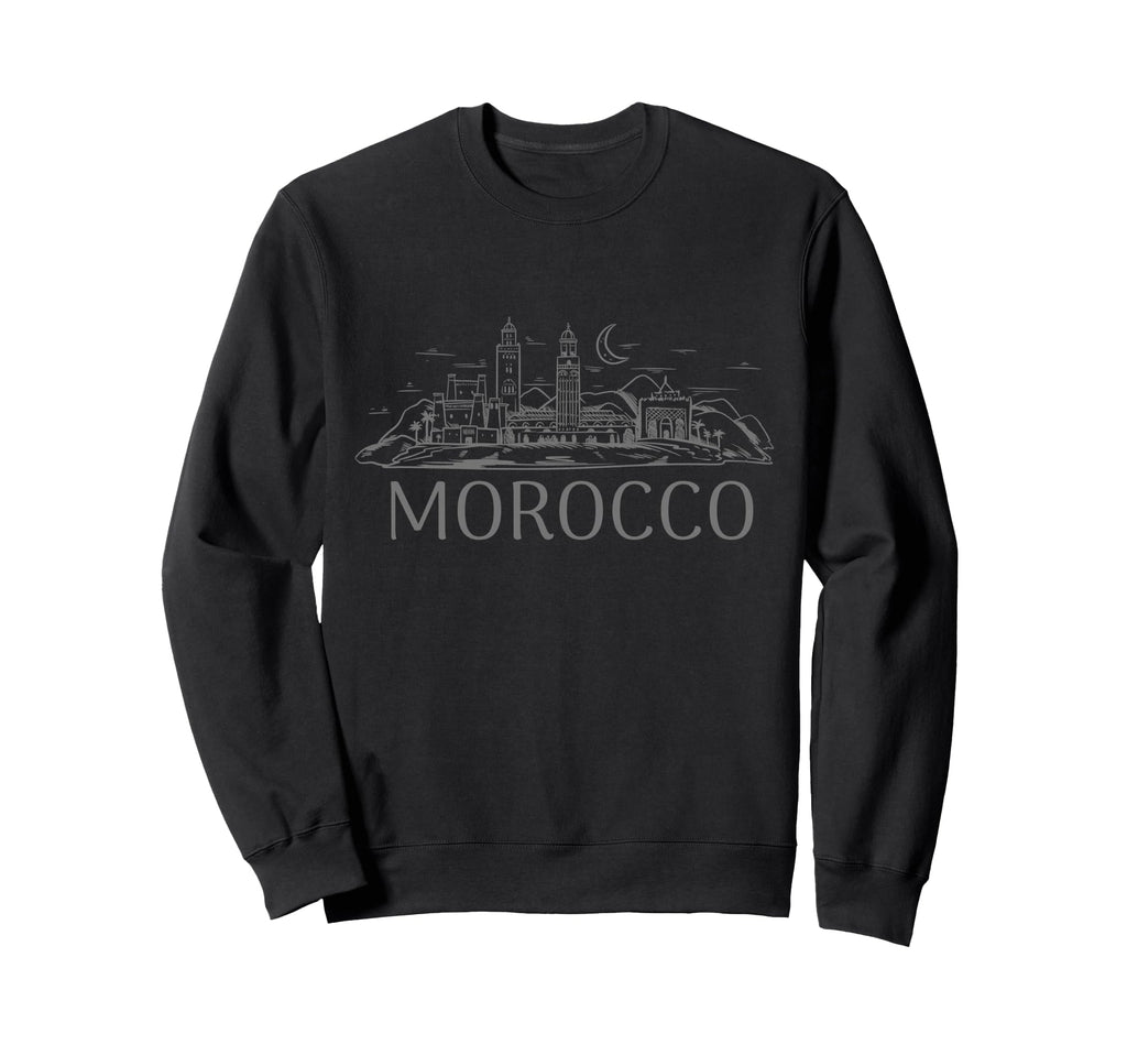 Morocco Skyline Marrakesh Sweatshirt - Streetwear Style for Adults - T-Shirt, Sweatshirt, Hoodie