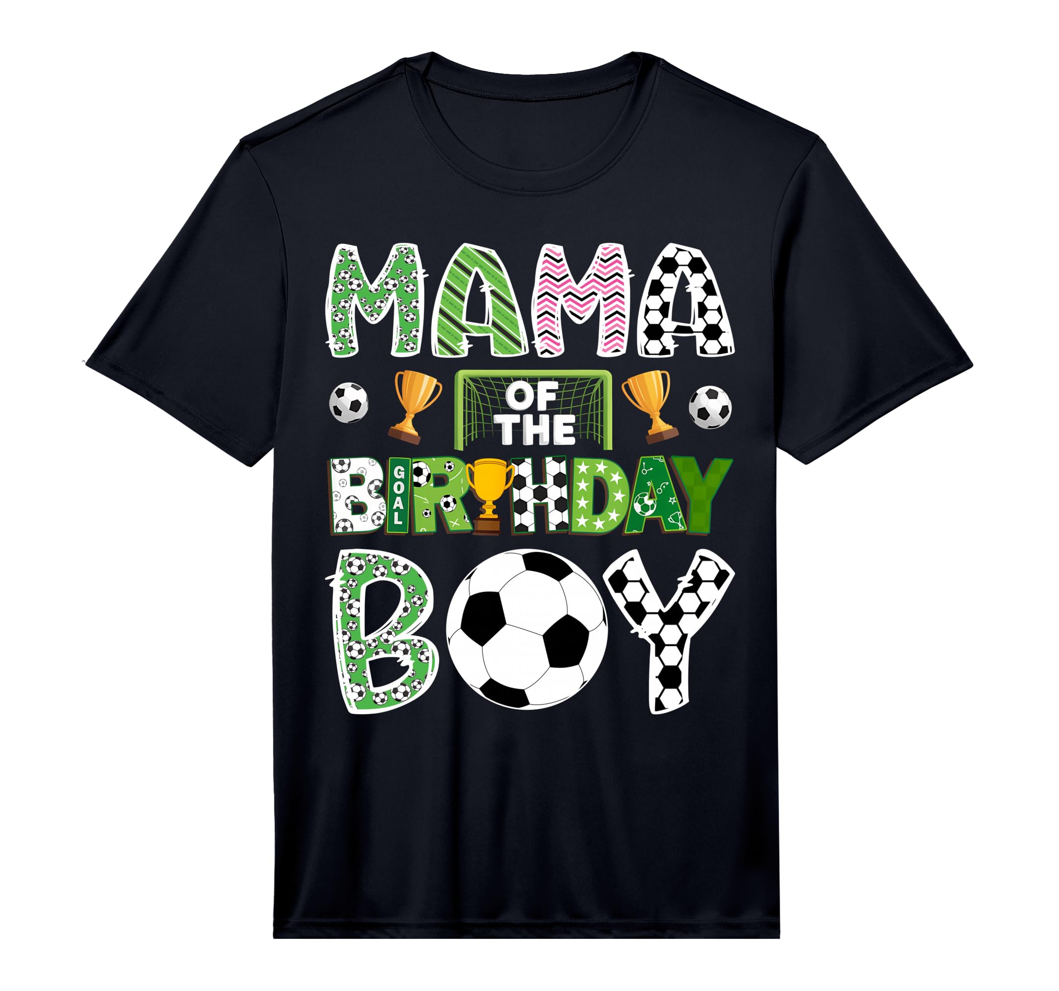 Mama Birthday Soccer Player Game Day T-Shirt - Custom Art Print Unisex - T-Shirt, Sweatshirt, Hoodie