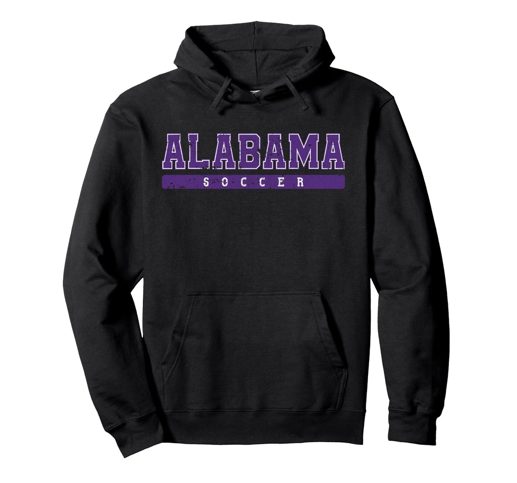 Alabama Soccer Purple Text Hoodie - Trendy Graphic for Adults - T-Shirt, Sweatshirt, Hoodie