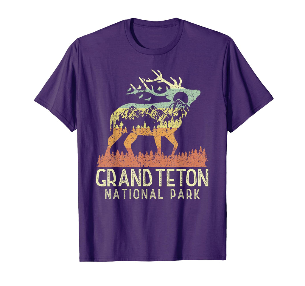 Grand Teton National Park Mountain T-Shirt - Custom Art Print Men Women - T-Shirt, Sweatshirt, Hoodie