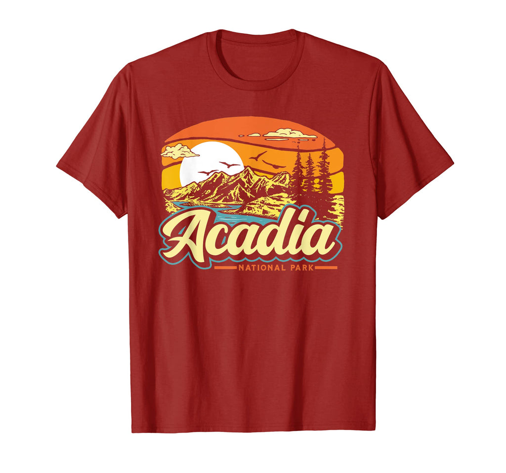 Acadia National Park 80S Mountains Sky T-Shirt - Trendy Graphic Men Women - T-Shirt, Sweatshirt, Hoodie