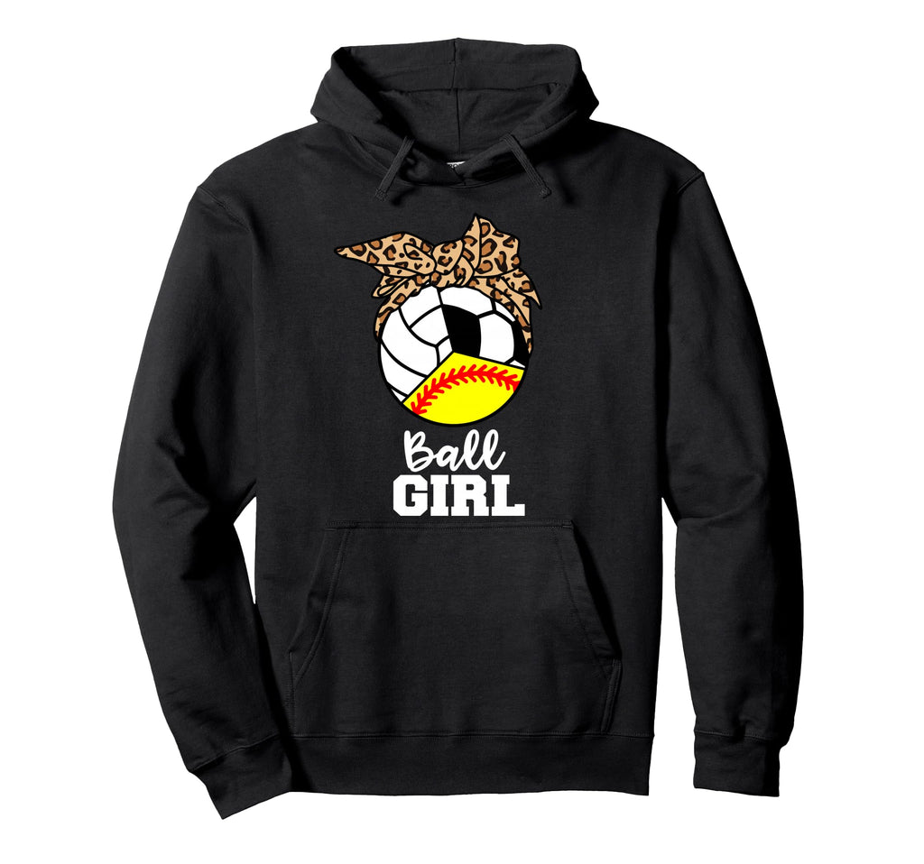 Ball Funny Softball Volleyball Hoodie - Aesthetic Graphic for Adults - T-Shirt, Sweatshirt, Hoodie