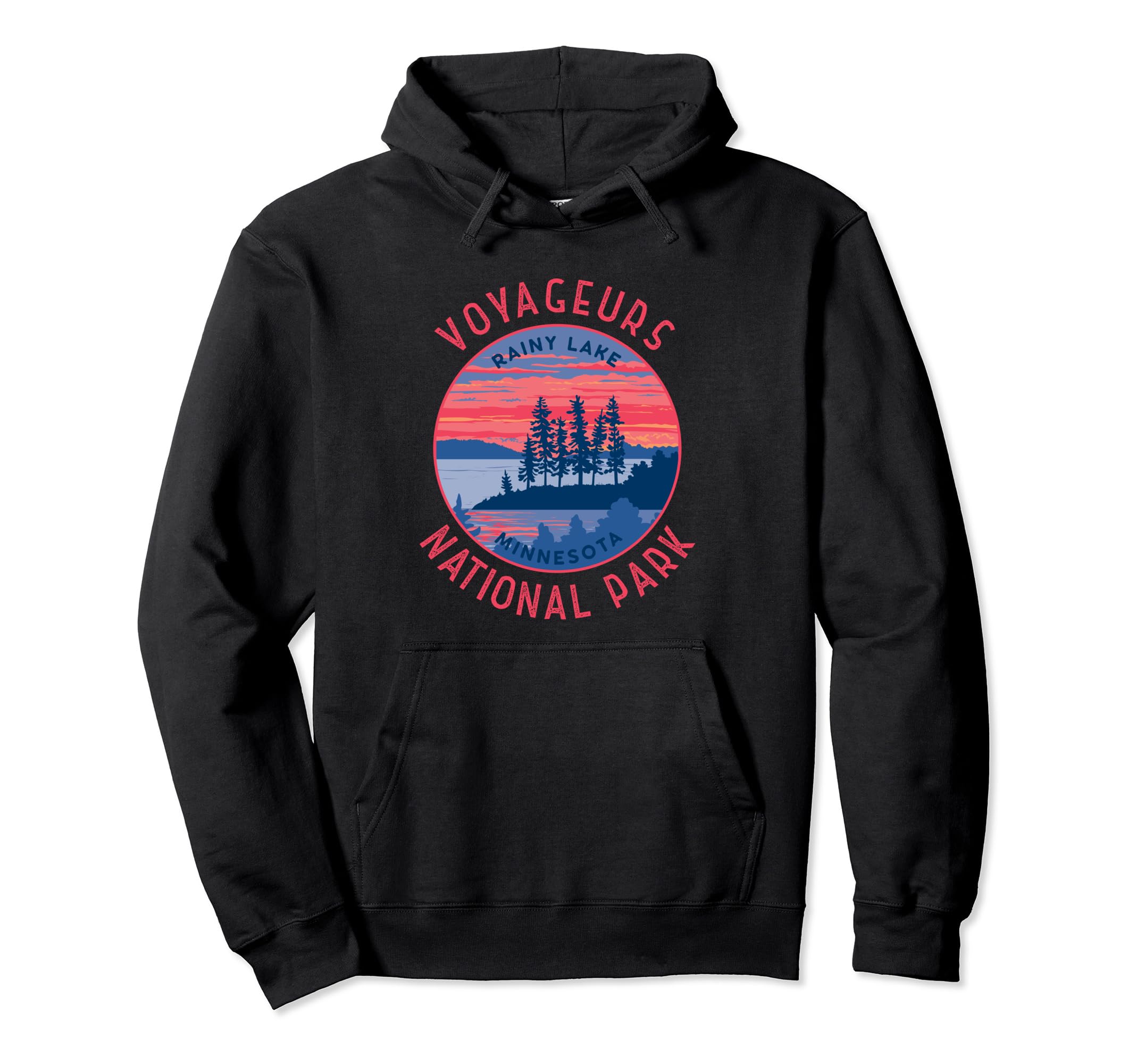 Voyageurs National Park Rainy Lake Hoodie - Graphic Print for Adults - T-Shirt, Sweatshirt, Hoodie