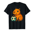 Capybara Soccer Capybaras Sweatshirt - Graphic Print Unisex - T-Shirt, Sweatshirt, Hoodie