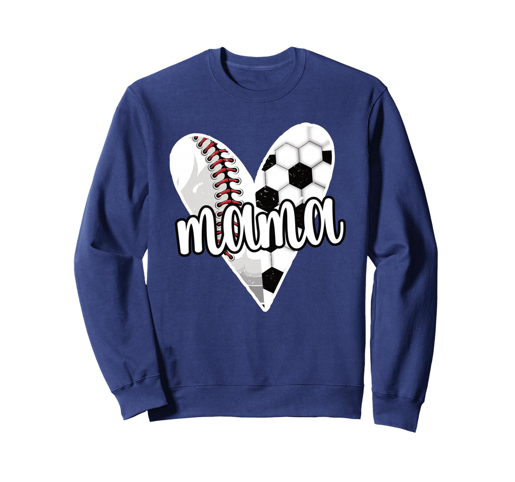 Baller Mama Proud Soccer Baseball Sweatshirt - Unique Graphic Unisex - T-Shirt, Sweatshirt, Hoodie