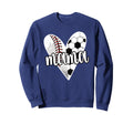 Baller Mama Proud Soccer Baseball Sweatshirt - Unique Graphic Unisex - T-Shirt, Sweatshirt, Hoodie