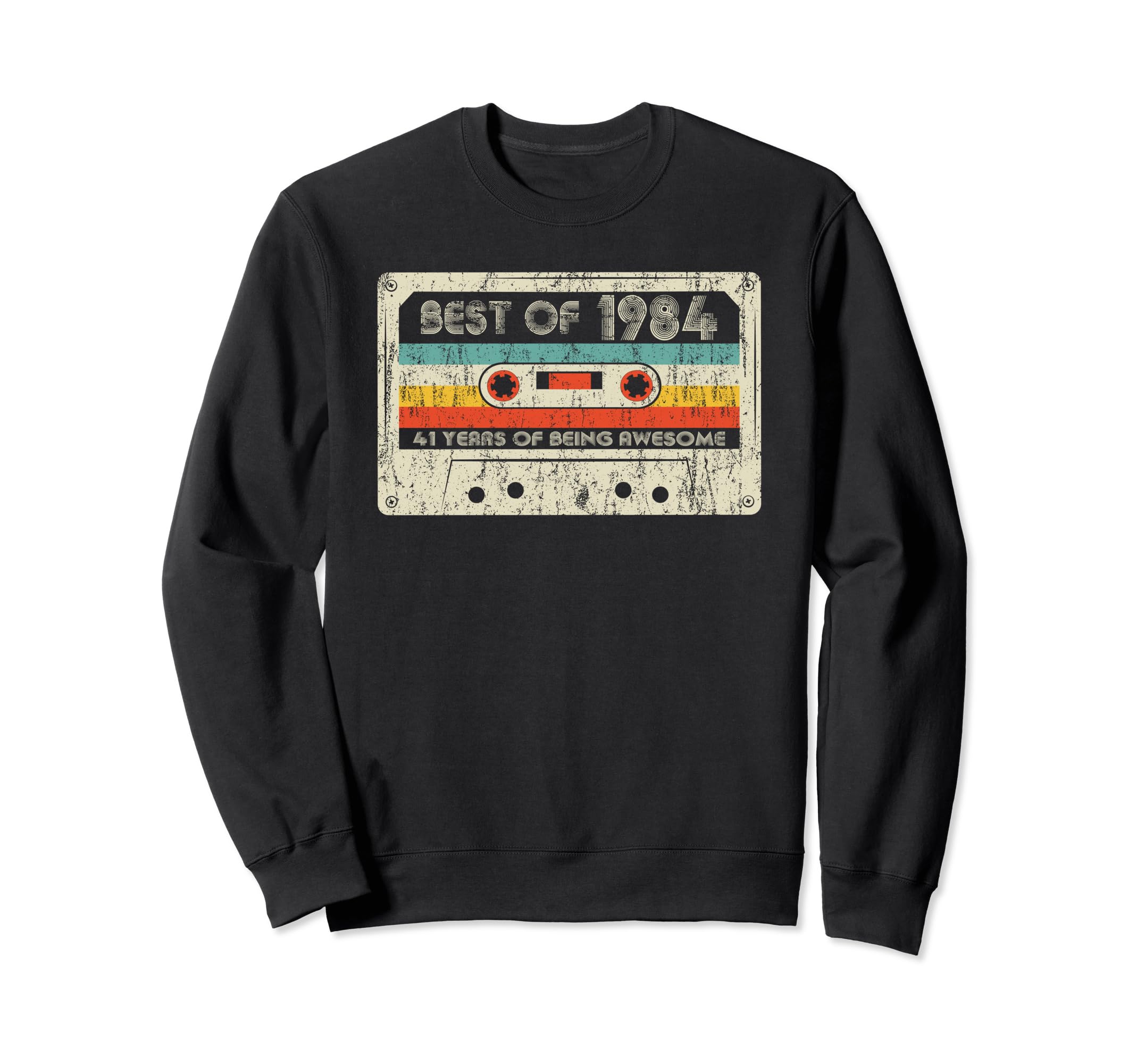 Best 1984 1984 Birthday Cassette Sweatshirt - Aesthetic Graphic for Adults - T-Shirt, Sweatshirt, Hoodie