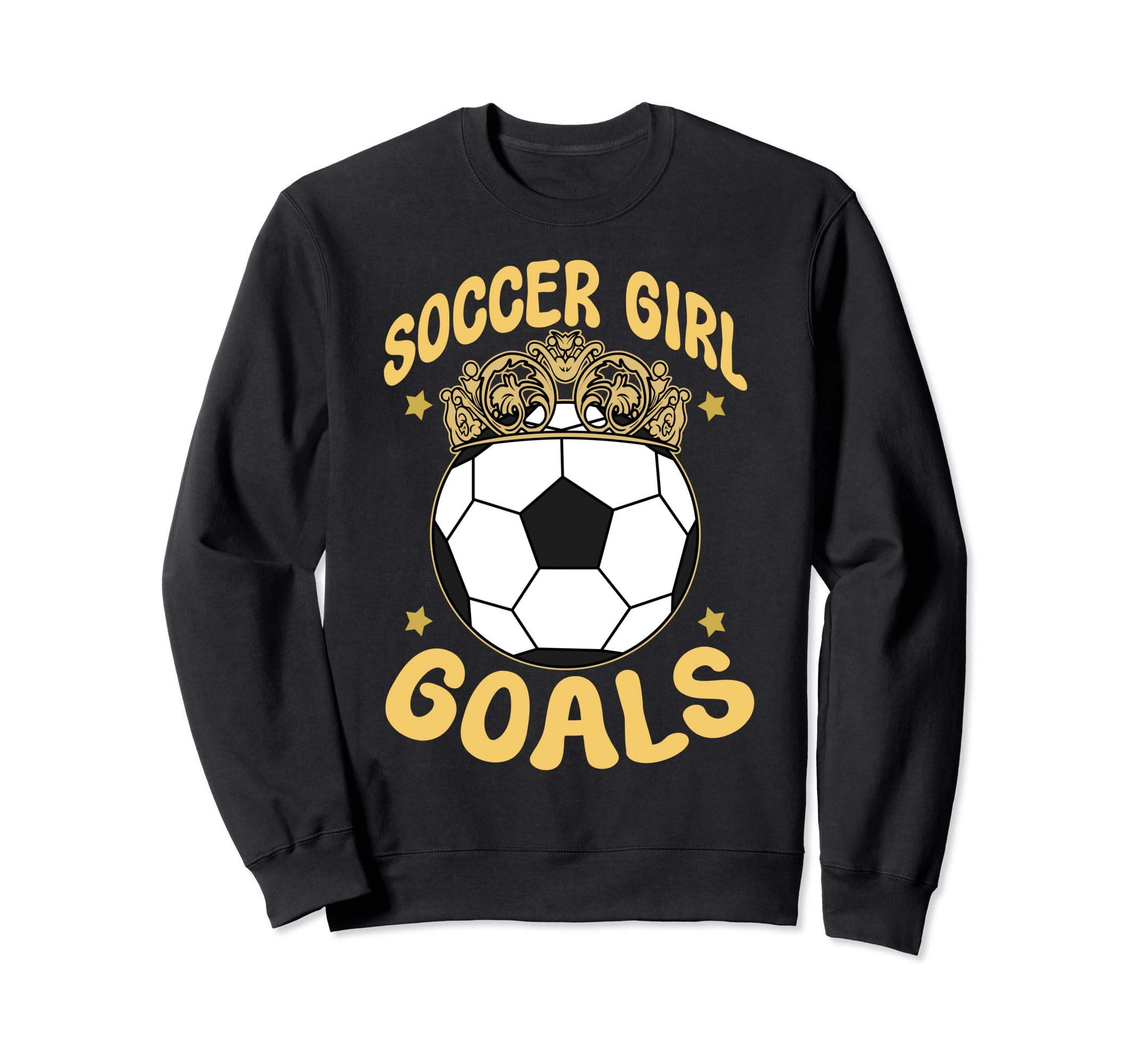 Soccer Goals Soccerball Tiara Crown Sweatshirt - Unique Graphic Men Women - T-Shirt, Sweatshirt, Hoodie