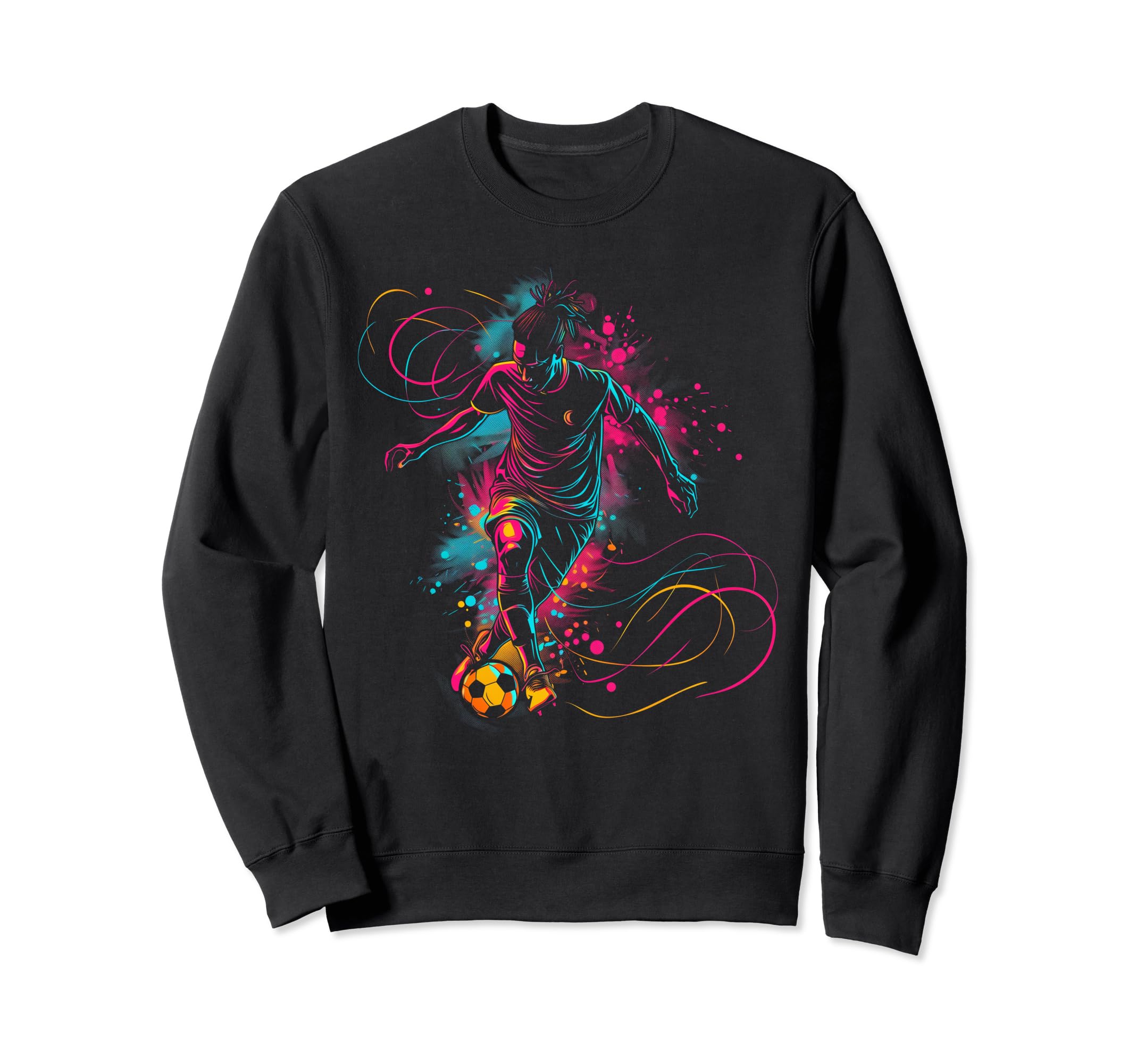 Soccer Player Sports Sweatshirt - Trendy Graphic Unisex - T-Shirt, Sweatshirt, Hoodie