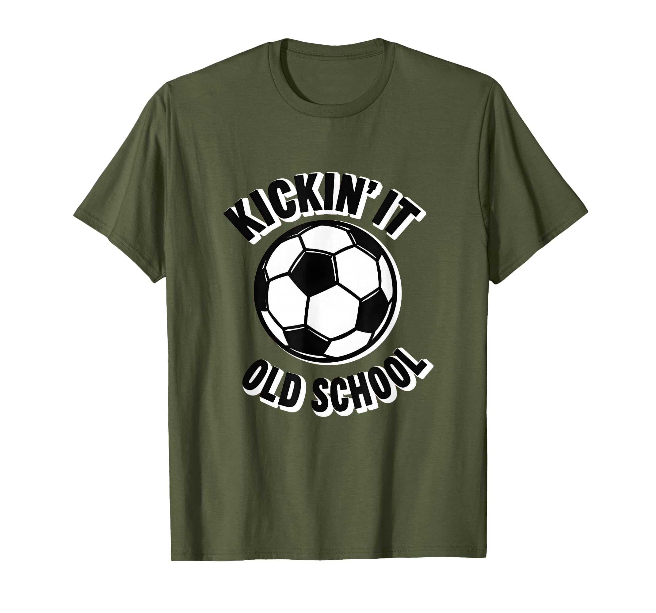 Kickin It Old School Soccer T-Shirt - Trendy Graphic Unisex - T-Shirt, Sweatshirt, Hoodie