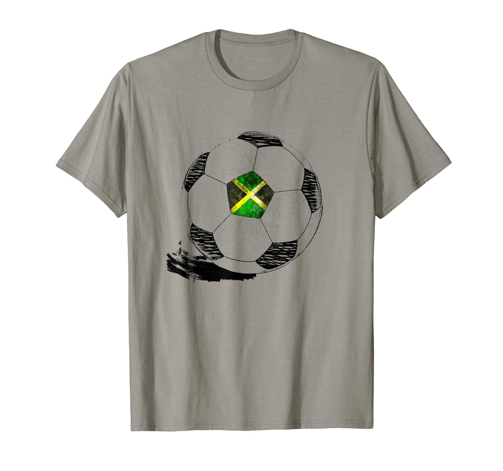Soccer Jamaica Flag Jamaican Pride T-Shirt - Custom Art Print Unisex - T-Shirt, Sweatshirt, Hoodie