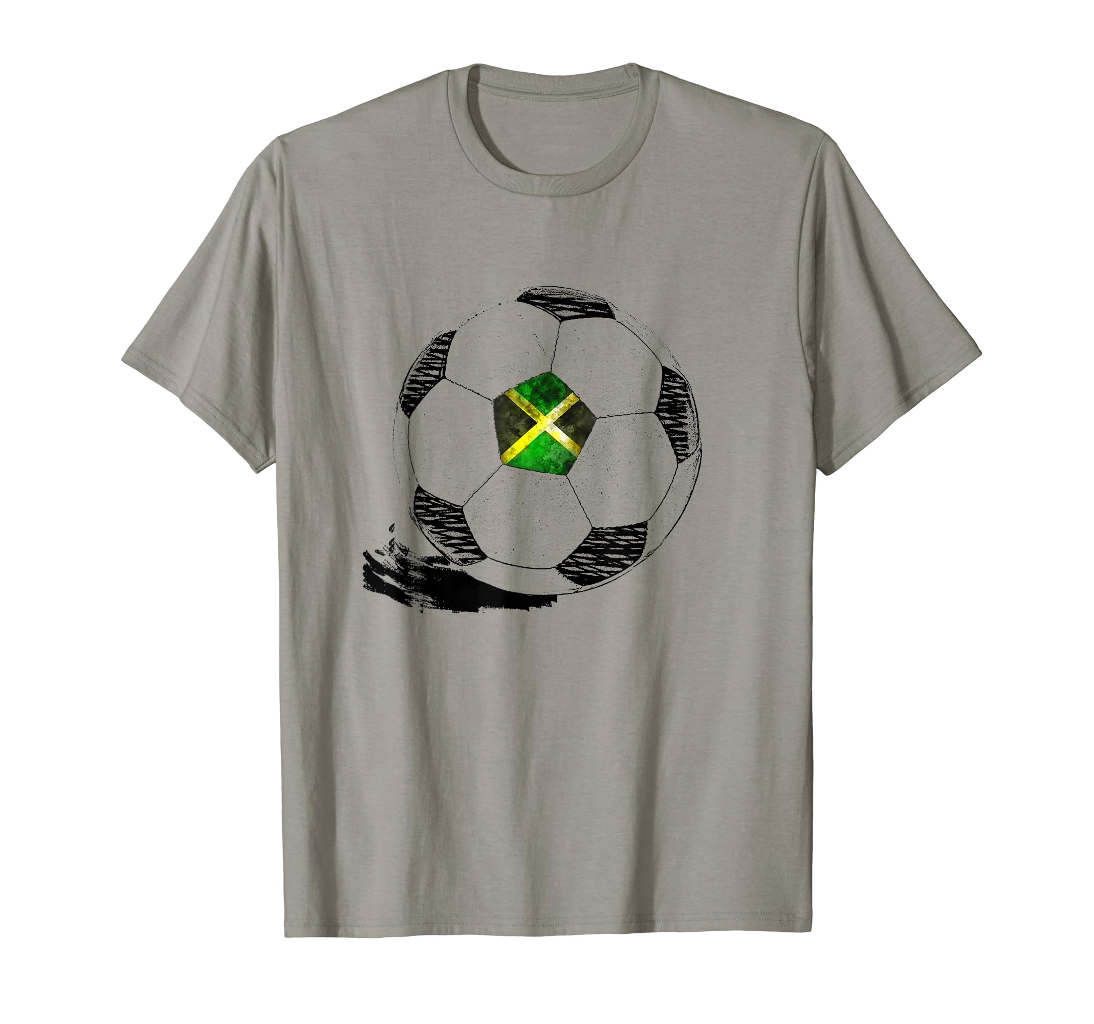 Soccer Jamaica Flag Jamaican Pride T-Shirt - Custom Art Print Unisex - T-Shirt, Sweatshirt, Hoodie