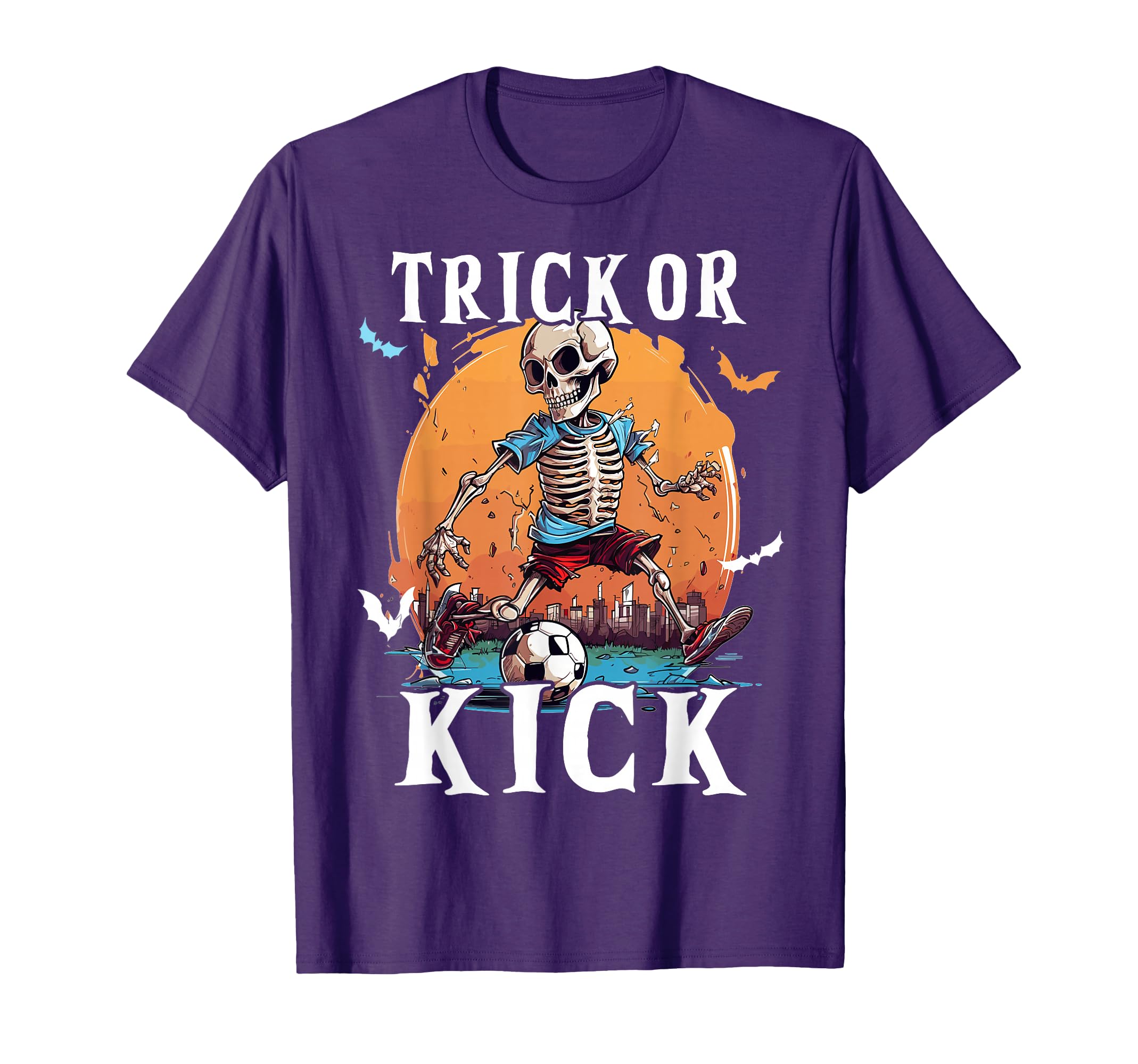 Soccer Skeleton Halloween Soccer Player T-Shirt - Unique Graphic Unisex - T-Shirt, Sweatshirt, Hoodie