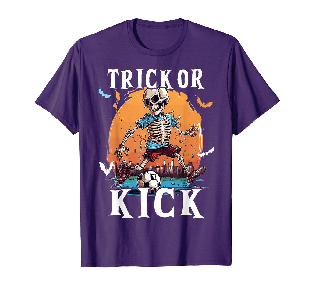 Soccer Skeleton Halloween Soccer T-Shirt - Minimalist Print Men Women - T-Shirt, Sweatshirt, Hoodie