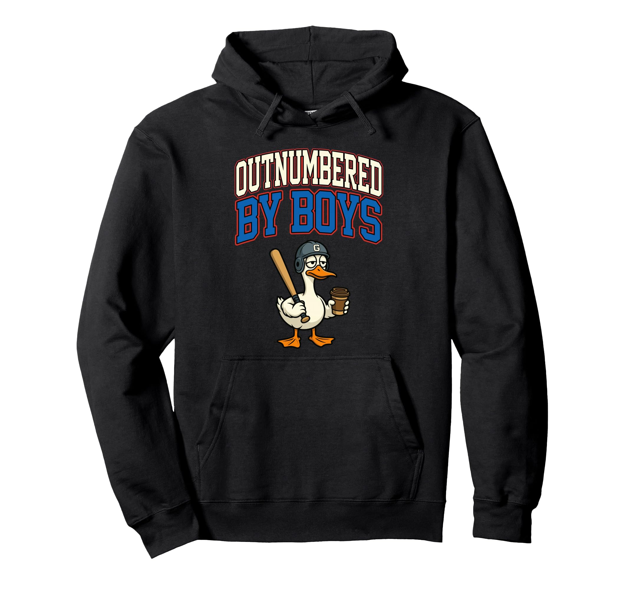 Funny Mom Goose Mothers Day Hoodie - Minimalist Print for Adults - T-Shirt, Sweatshirt, Hoodie