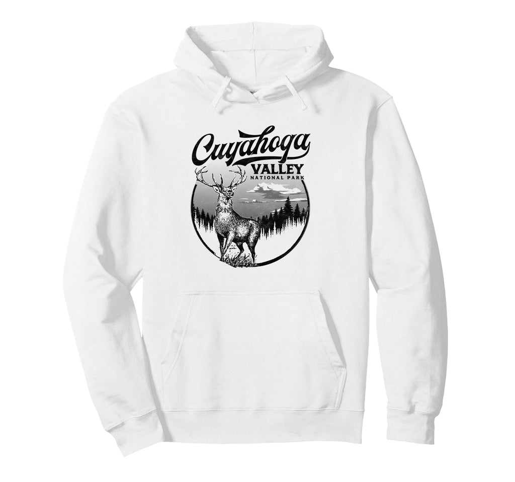 Cuyahoga Valley National Park Stag Hoodie - Graphic Print Unisex - T-Shirt, Sweatshirt, Hoodie