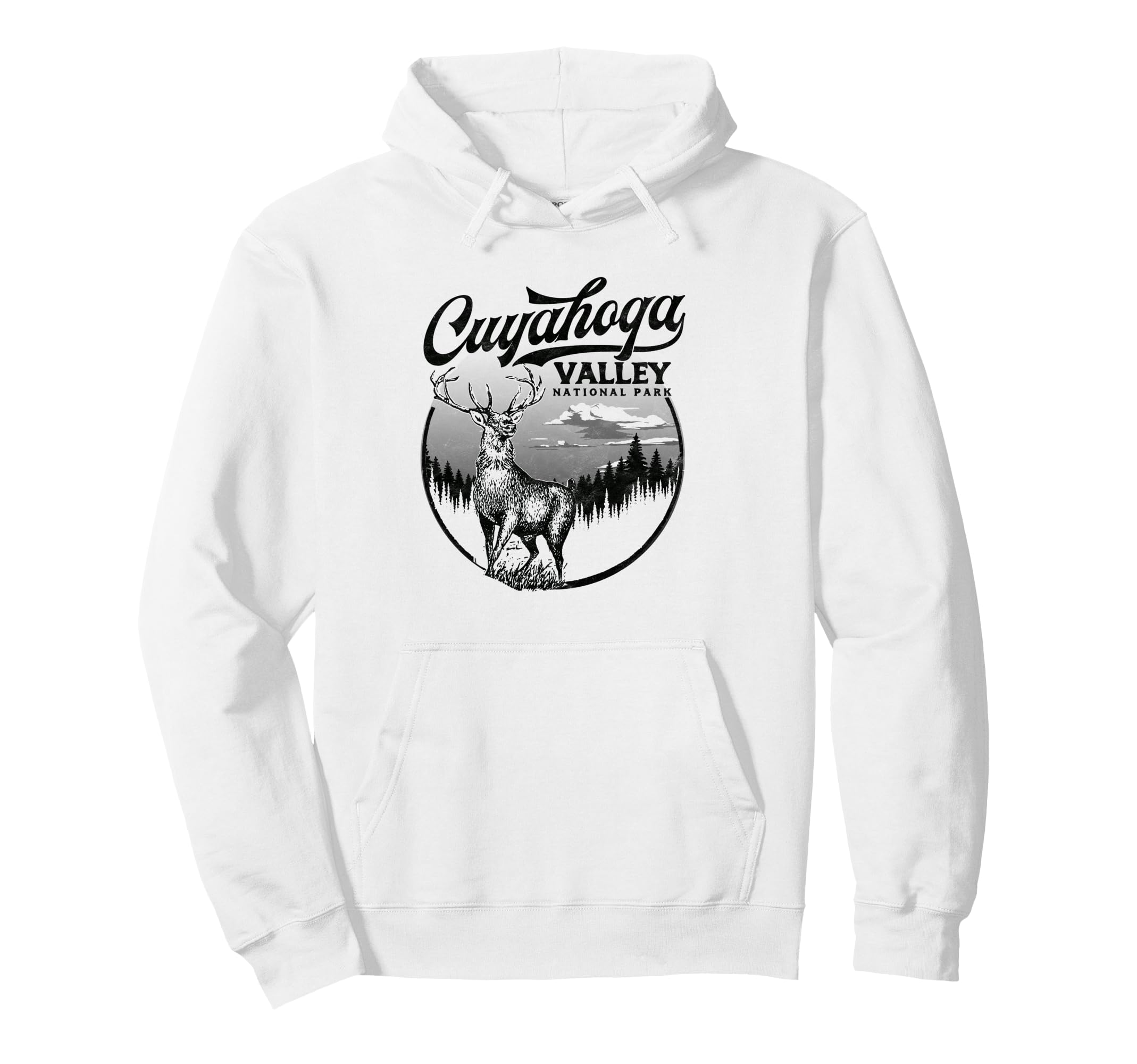 Cuyahoga Valley National Park Stag Hoodie - Graphic Print Unisex - T-Shirt, Sweatshirt, Hoodie