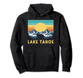 Lake Tahoe National Mountain Sunset Hoodie - Minimalist Print for Adults - T-Shirt, Sweatshirt, Hoodie