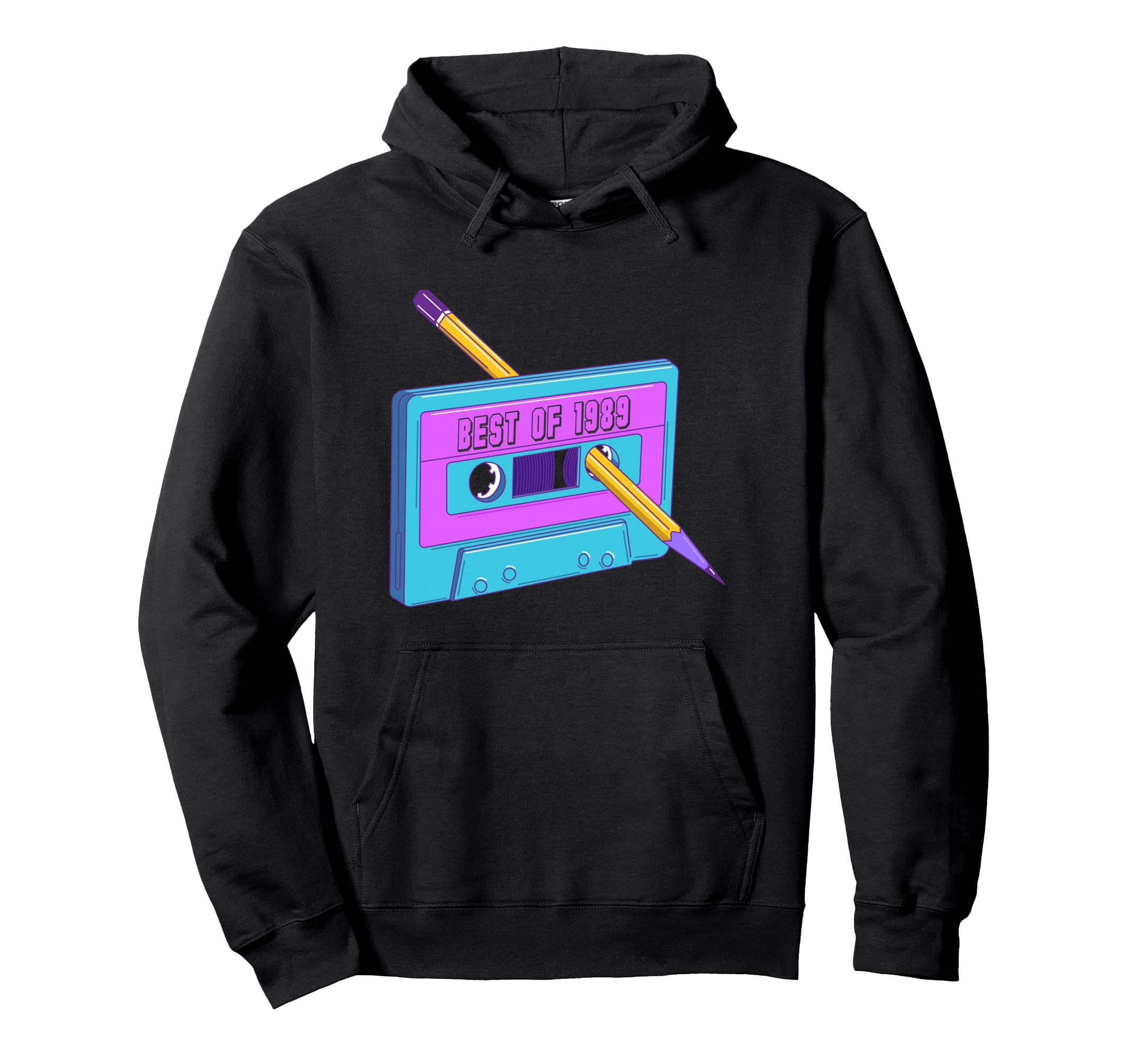 Best 1989 Cassette Tape 80S Theme Hoodie - Streetwear Style for Adults - T-Shirt, Sweatshirt, Hoodie
