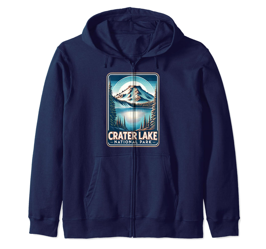 Crater Lake National Park Oregon Sweatshirt - Custom Art Print Men Women - T-Shirt, Sweatshirt, Hoodie