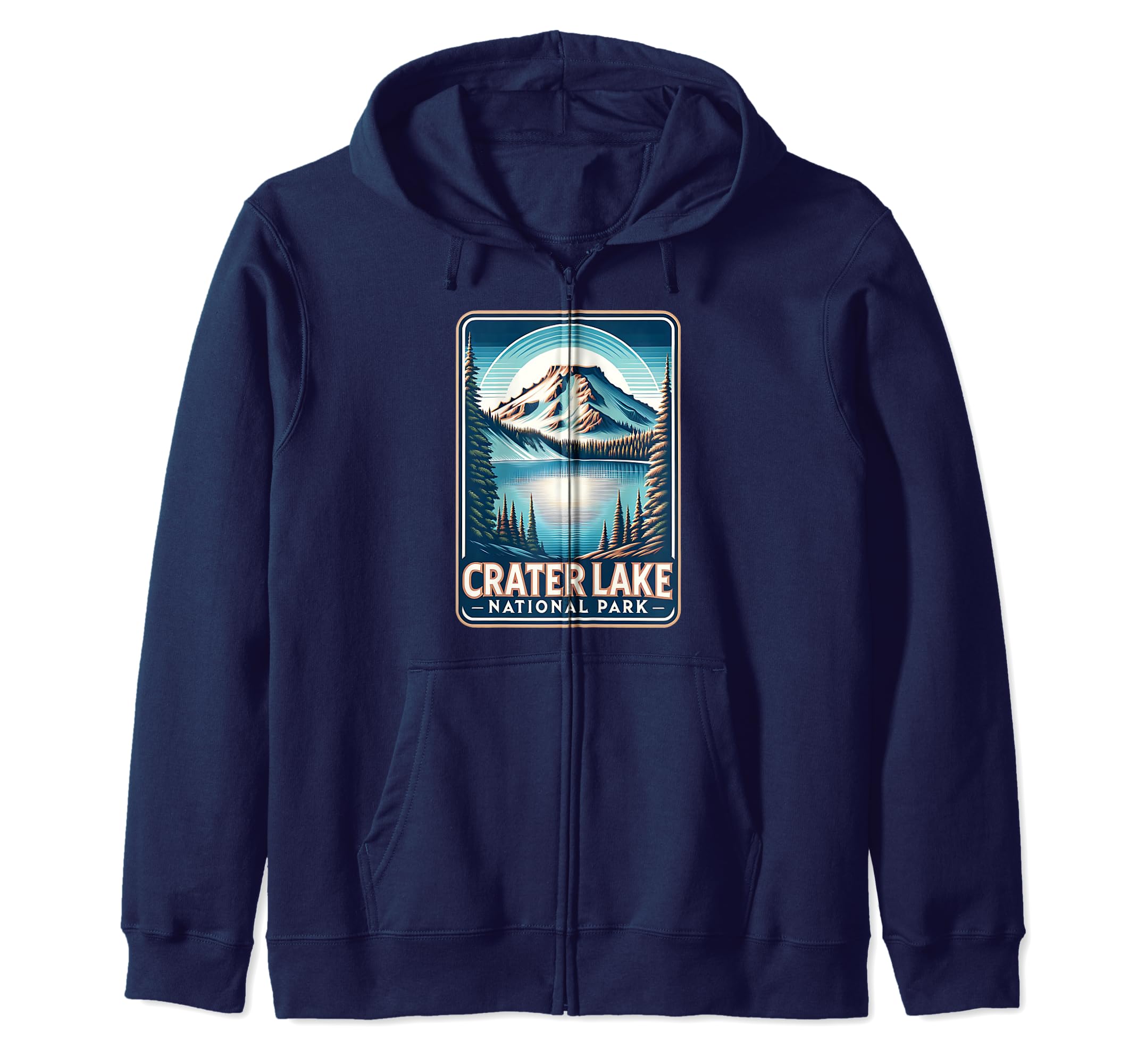 Crater Lake National Park Oregon Sweatshirt - Custom Art Print Men Women - T-Shirt, Sweatshirt, Hoodie