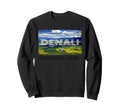Denali Alaska National Park Sweatshirt - Minimalist Print for Adults - T-Shirt, Sweatshirt, Hoodie