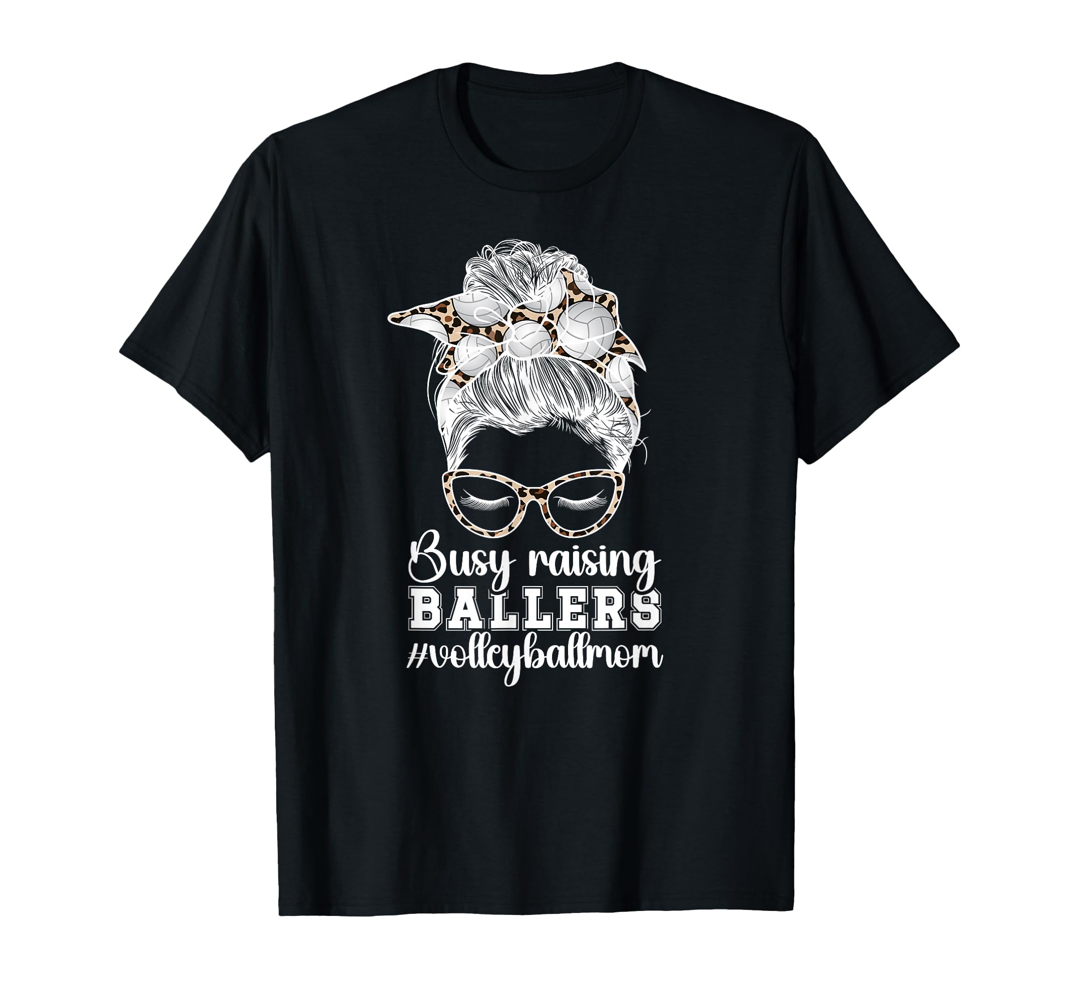 Raising Ballers Volleyball Mom Volleyball T-Shirt - Novelty Apparel Unisex - T-Shirt, Sweatshirt, Hoodie