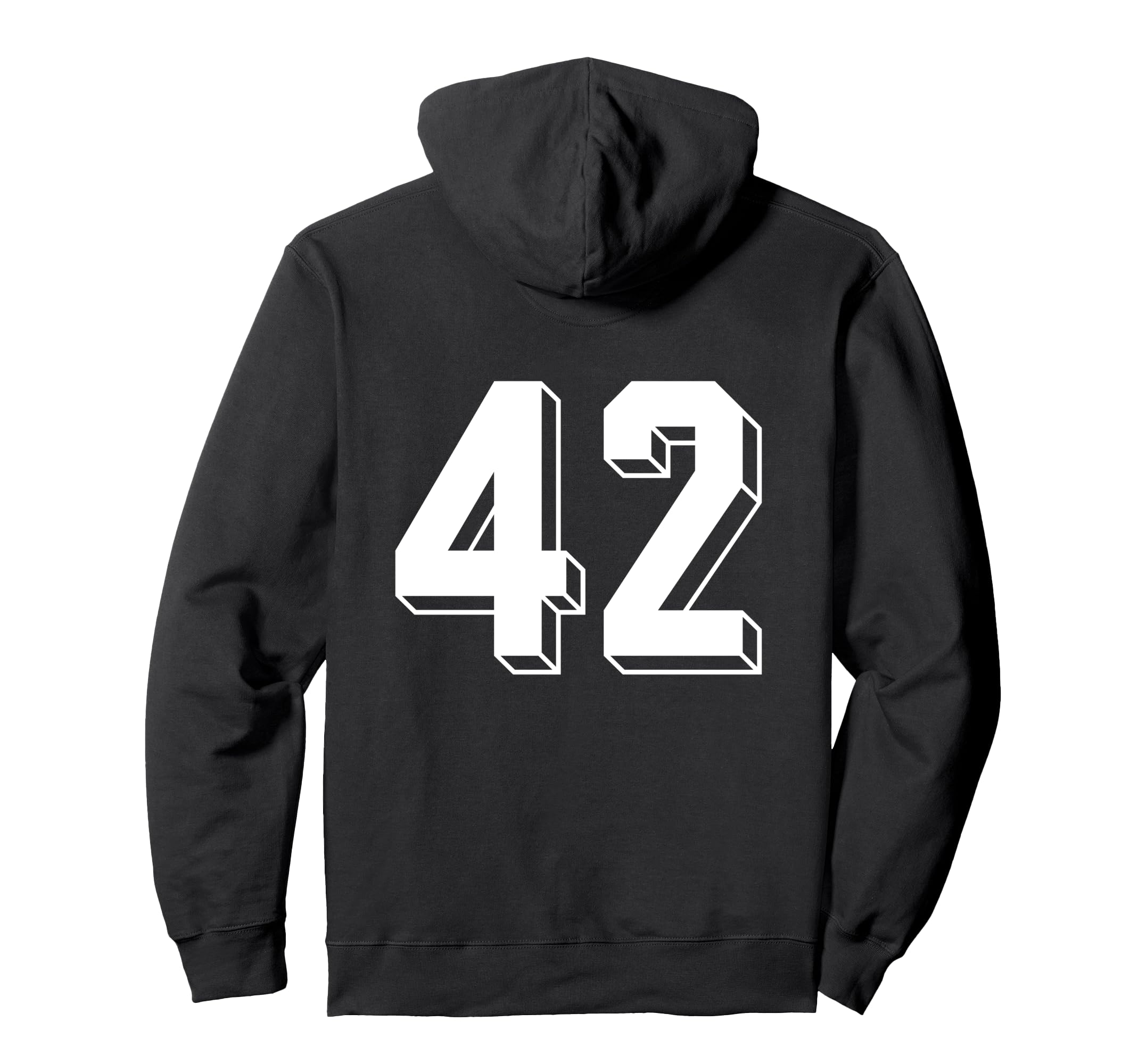 Number 42 Backside 80S 90S Team Jersey Hoodie - Unique Graphic Men Women - T-Shirt, Sweatshirt, Hoodie