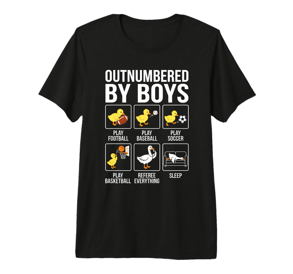 Outnumbered Ducklings Football Soccer T-Shirt - Custom Art Print Unisex - T-Shirt, Sweatshirt, Hoodie