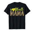 Softball Mama Cheetah Mothers Day T-Shirt - Streetwear Style Men Women - T-Shirt, Sweatshirt, Hoodie
