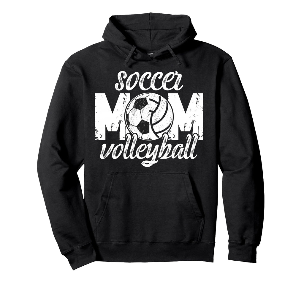 Soccer Volleyball Mom Ballers Volleyball Hoodie - Aesthetic Graphic Unisex - T-Shirt, Sweatshirt, Hoodie