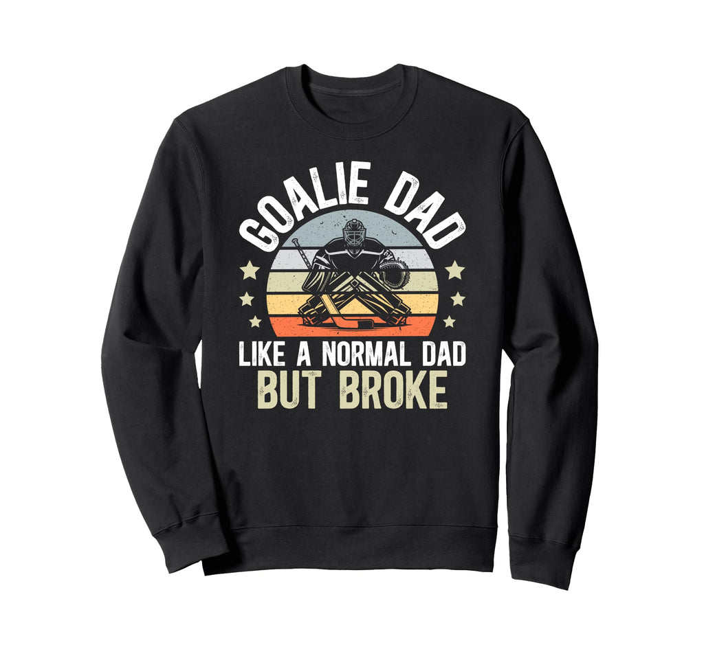 Hockey Goalie Dad Definition Dad Sweatshirt - Minimalist Print Unisex - T-Shirt, Sweatshirt, Hoodie