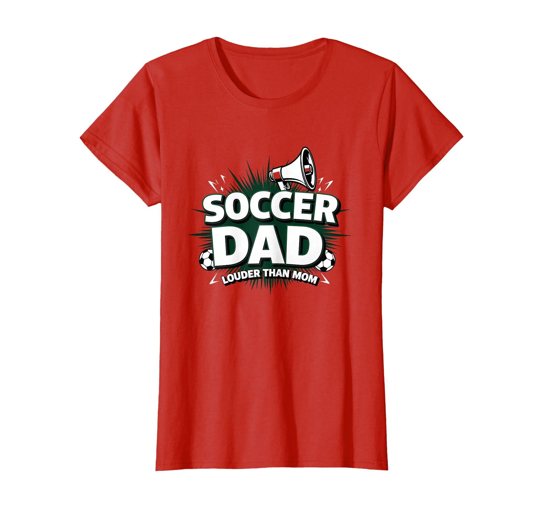 Soccer Dad Louder Than Mom T-Shirt - Novelty Apparel Men Women - T-Shirt, Sweatshirt, Hoodie
