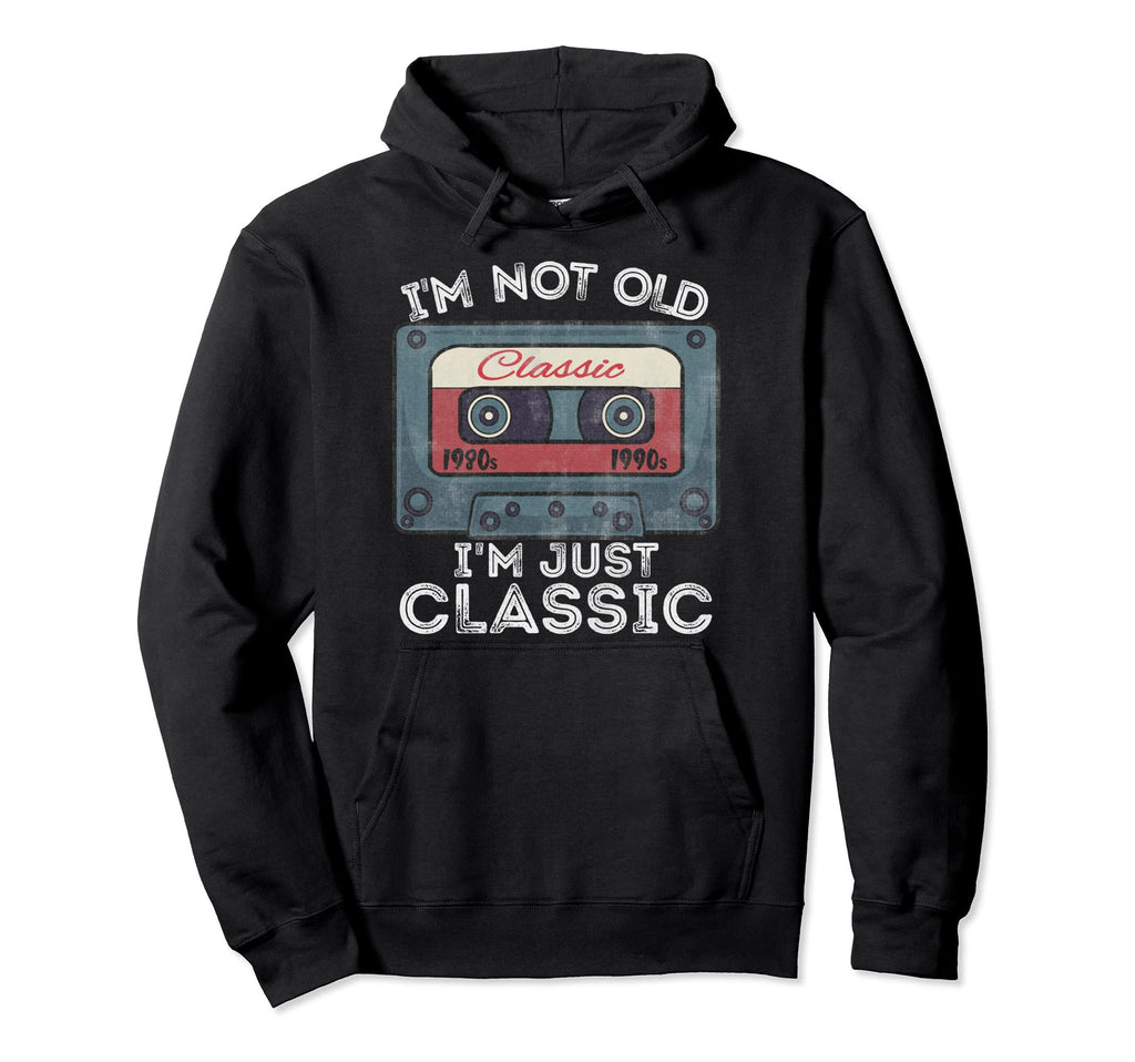 Im Not Old Im Funny Music Cassette Hoodie - Streetwear Style for Adults - T-Shirt, Sweatshirt, Hoodie