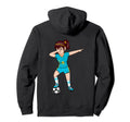 Dabbing Soccer Kazakhstan Jersey Hoodie - Fun Novelty Design Unisex - T-Shirt, Sweatshirt, Hoodie