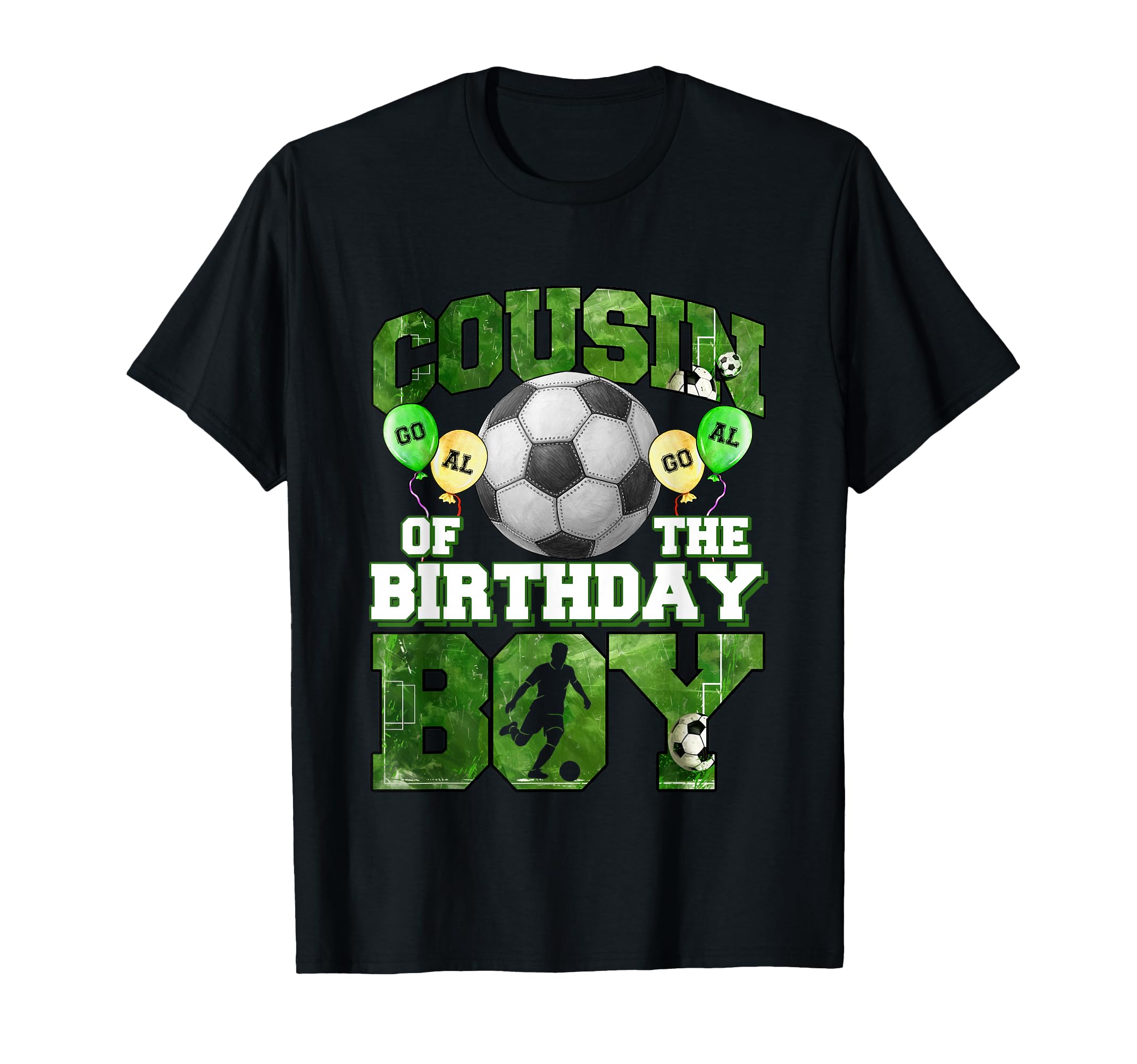 Soccer Cousin Birthday Party Soccer T-Shirt - Novelty Apparel Unisex - T-Shirt, Sweatshirt, Hoodie