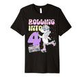 4Th Birthday Roller Skate Party T-Shirt - Aesthetic Graphic Men Women - T-Shirt, Sweatshirt, Hoodie