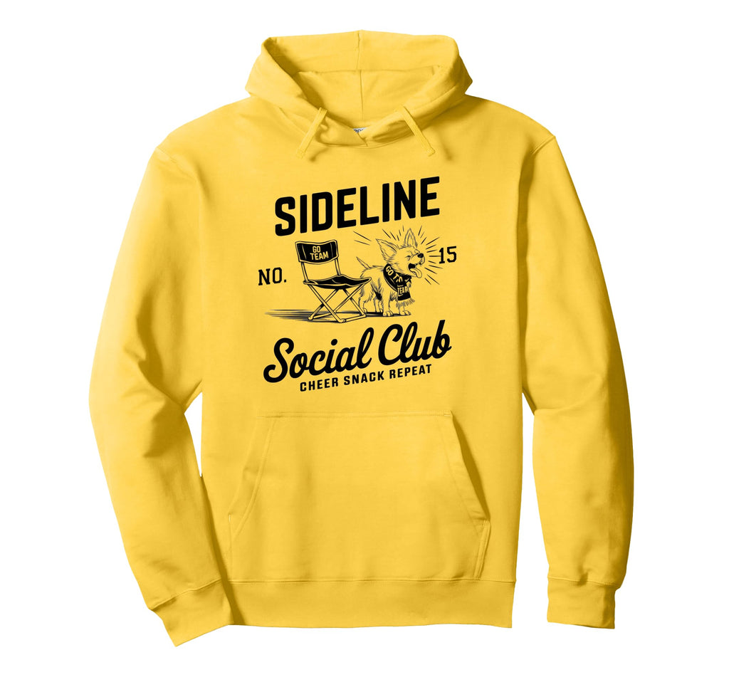 Sideline Social Club Soccer Mom Game Hoodie - Minimalist Print for Adults - T-Shirt, Sweatshirt, Hoodie