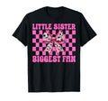 Little Sister Biggest Fan Soccer Sister T-Shirt - Graphic Print Unisex - T-Shirt, Sweatshirt, Hoodie