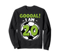 20 Year Old Birthday Soccer Themed Sweatshirt - Custom Art Print Men Women - T-Shirt, Sweatshirt, Hoodie