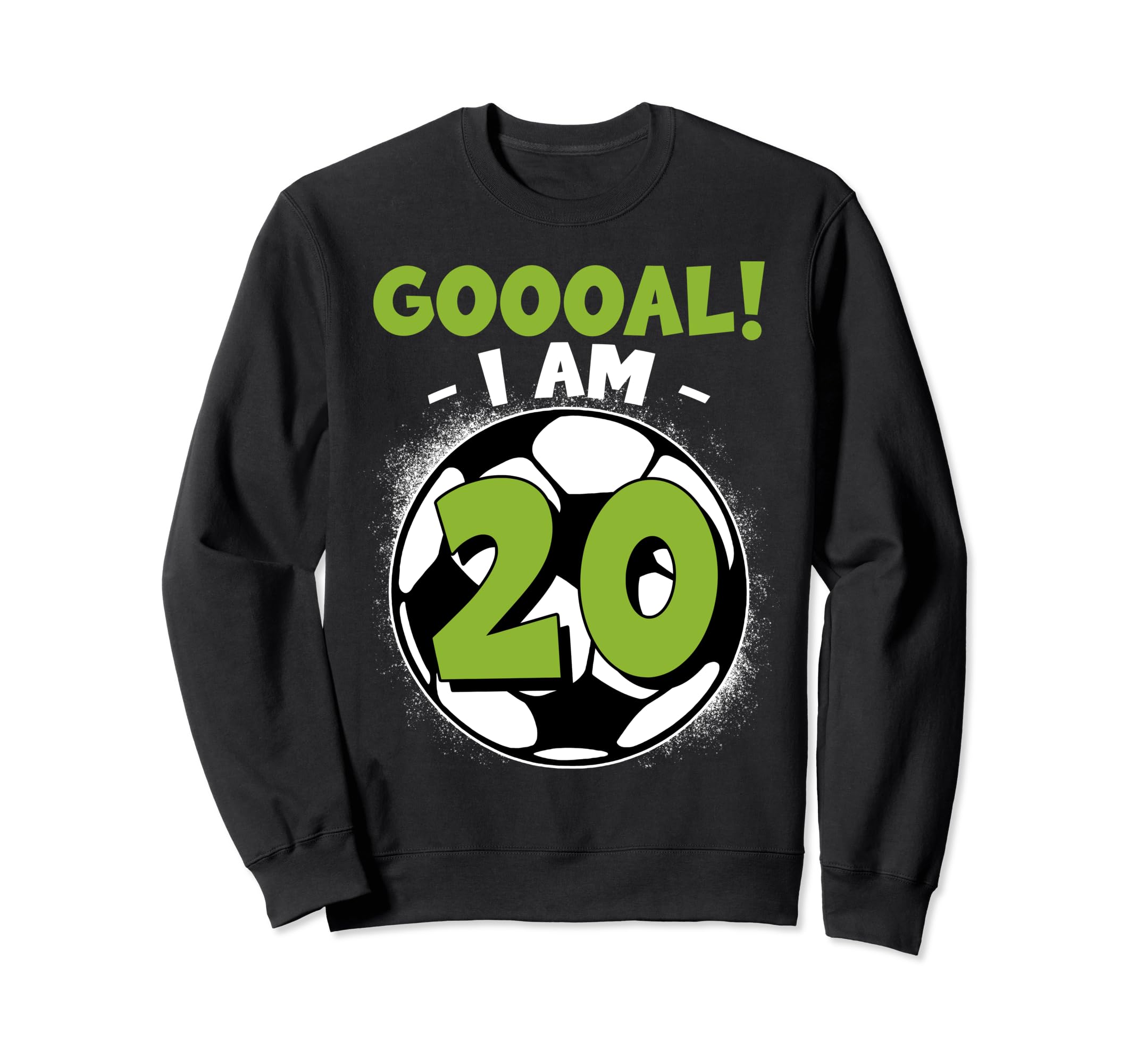20 Year Old Birthday Soccer Themed Sweatshirt - Custom Art Print Men Women - T-Shirt, Sweatshirt, Hoodie