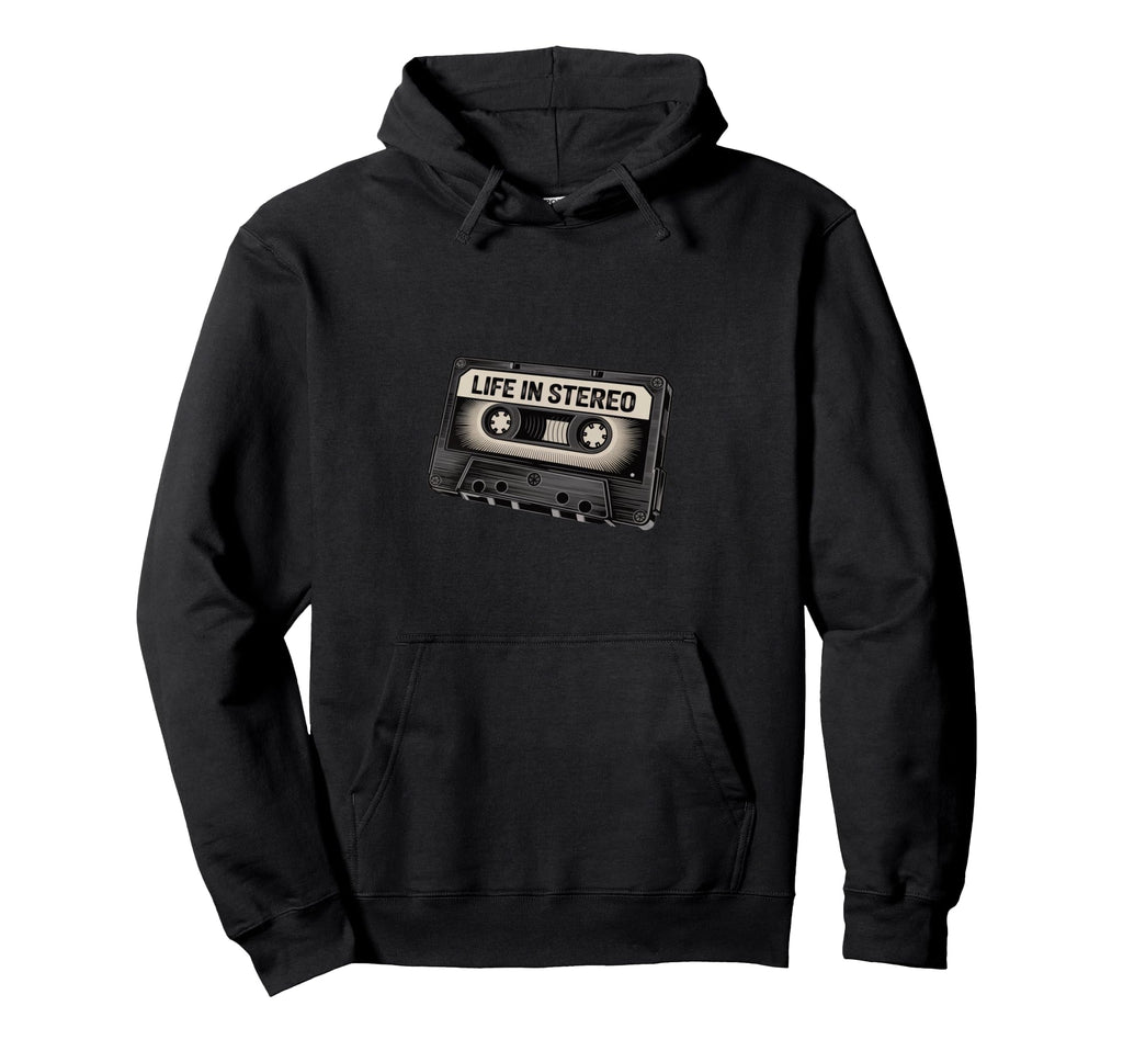 Life Stereo Cassette Tape Hoodie - Unique Graphic Men Women - T-Shirt, Sweatshirt, Hoodie